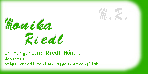 monika riedl business card